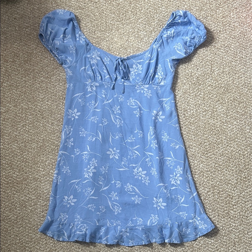 SO Blue and White Mini Dress